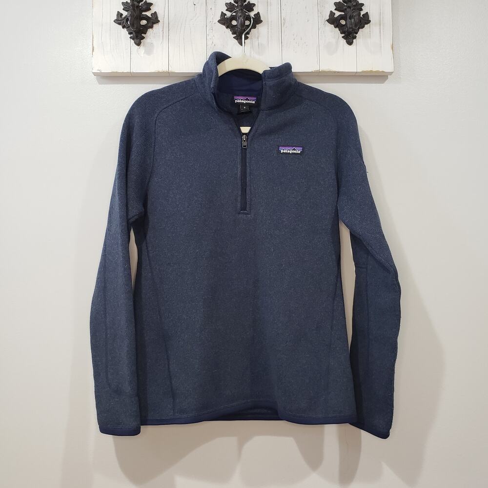 Patagonia Better Sweater 1/4 Zip Fleece Blue Size M
